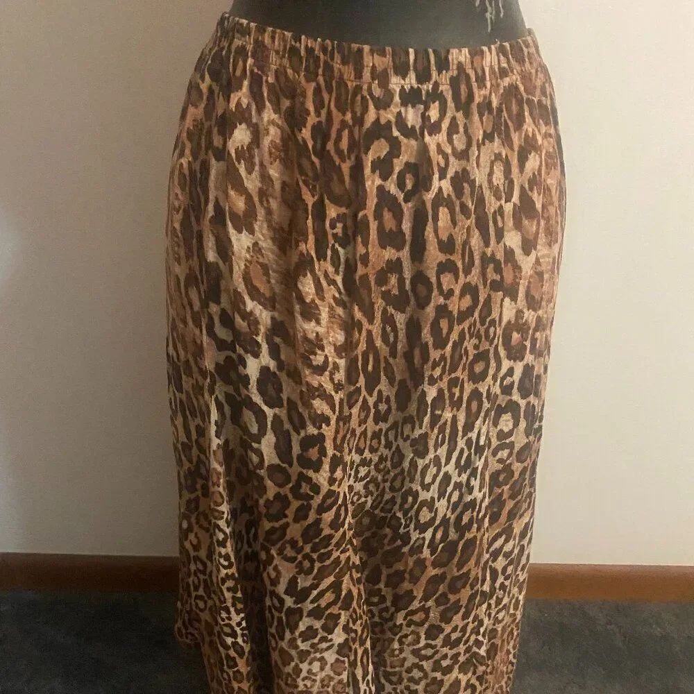 Laura Scott Animal print skirt, size 1X